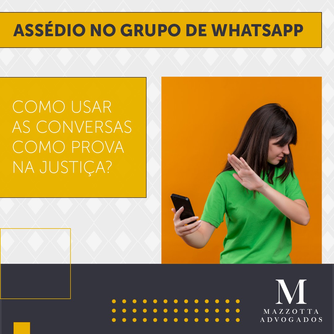 ❎ O que acontece no grupo do "Zap" não fica só no "Zap".
🔴Ofensas, 🔴cobranças excessivas fora do horário ou 🔴piadas humilhantes são provas reais!
👉Dica de ouro: Não apague as conversas.
➡️Faça prints e, se possível, uma ata notarial.
O digital é prova no Tribunal! 📱⚖️