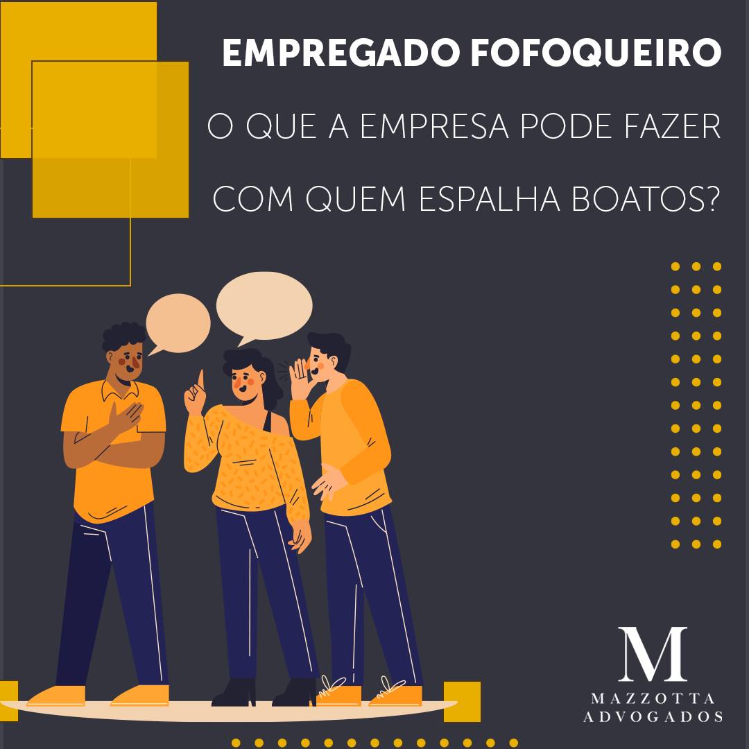 🙅O "rádio corredor" pode acabar em rescisão.
🫵Espalhar boatos que prejudicam a honra de colegas ou a imagem da empresa pode gerar desde advertência até justa causa por mau procedimento.
➡️O ambiente de trabalho é para profissionalismo, não para intrigas. 🗣️🚫